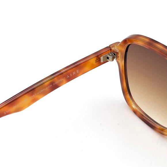 Aire Whirlpool Unisex Aviator Sunglasses Vintage Tort Brown Grad One Size - Picture 7 of 7